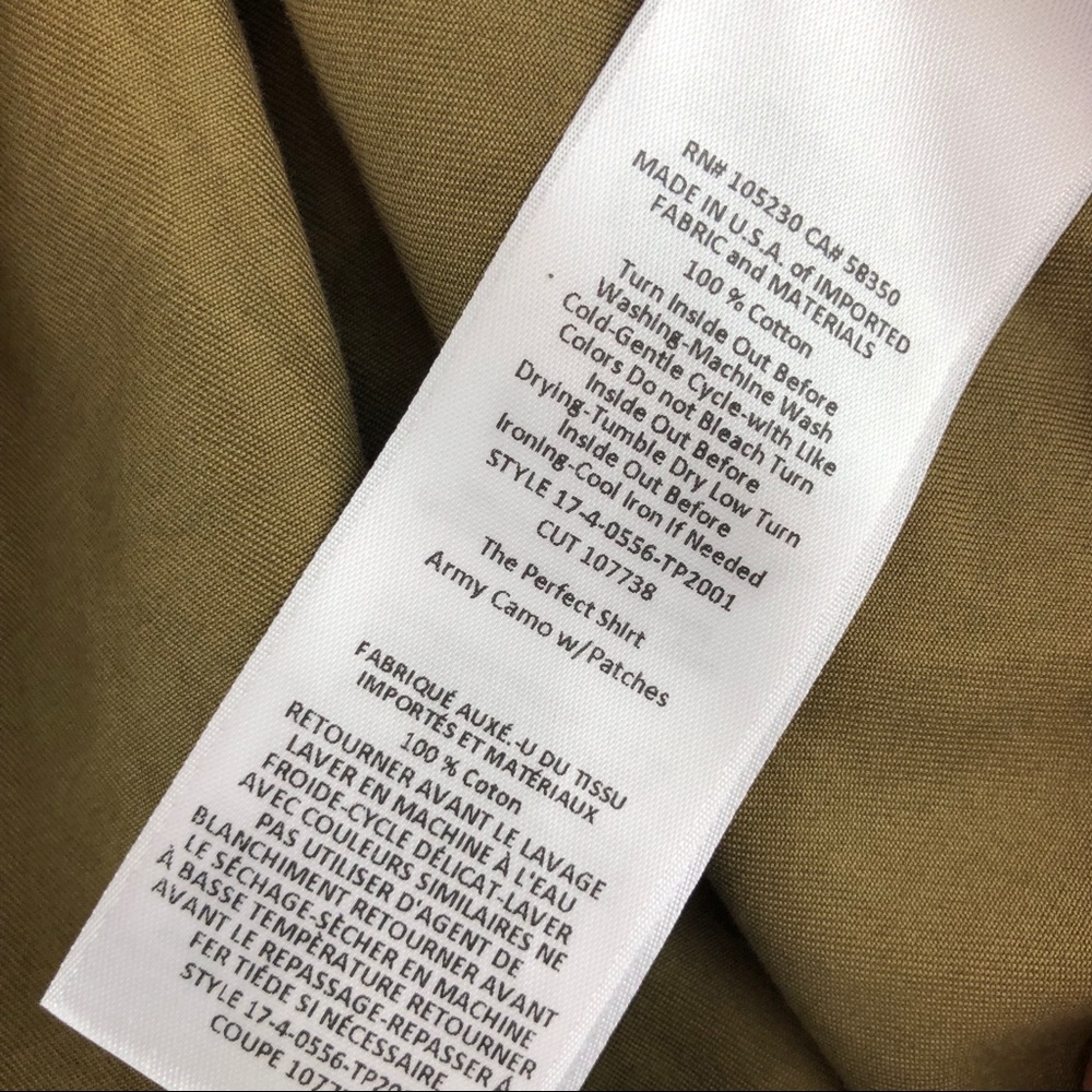 Nwot Current/Elliott The Perfect Patchwork Shirt - image 7